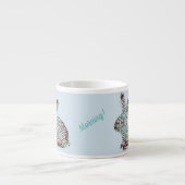 Tasse Expresso Chocolat et blues de Mandala Rabbit (Devant)