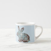 Tasse Expresso Chocolat et blues de Mandala Rabbit (Droite)