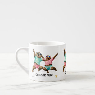 Tasse Expresso Choisissez le duo de loutres amusantes