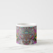 Tasse Expresso Chouette de printemps (Devant)