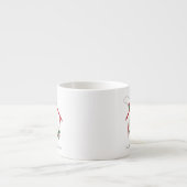 Tasse Expresso Chouette Noël Mignonne Vacances amusantes (Devant)
