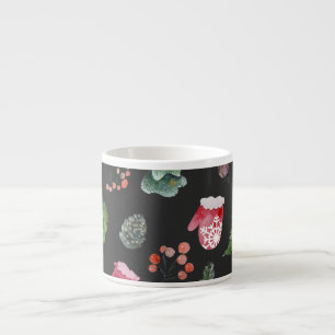Tasse Expresso Christmas Reindeer : Aquarelle Motif sans couture