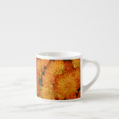 Tasse Expresso Chrysanthèmes orange Fire (Droite)
