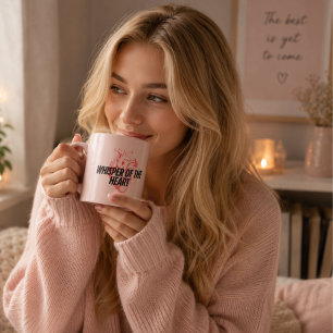 Tasse Expresso Chuchotement du cœur – Minimaliste élégant