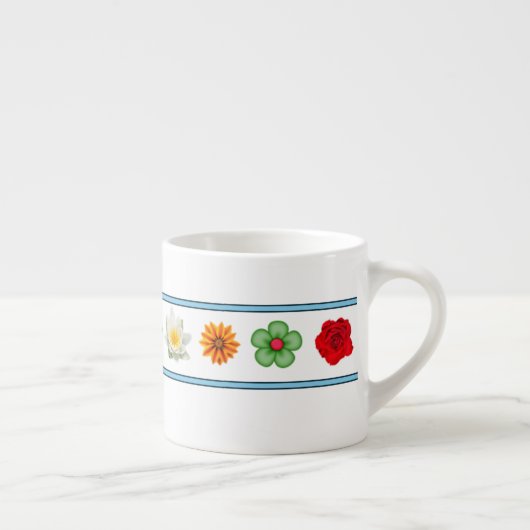 Tasse Expresso Cinq fleurs (Droite)