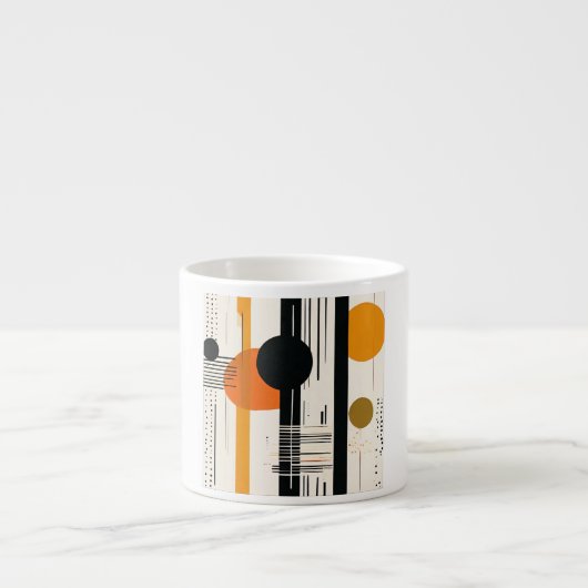 Tasse Expresso círculos abstractos (Devant)
