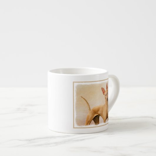 Tasse Expresso Cirneco dell’Etna Peinture - Cute Original Chien A (Devant droit)