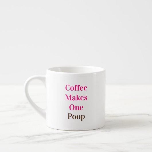 Tasse Expresso Citation amusante "Le café fait un pot" (Gauche)