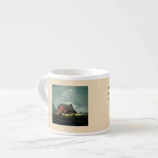 Tasse Expresso Citation de Bouddha : Voir le changement réduit la (Devant gauche)