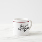 Tasse Expresso Citation de Kipling - Conjecture de femme (Devant droit)