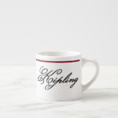 Tasse Expresso Citation de Kipling - Conjecture de femme (Droite)