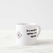 Tasse Expresso Citation De Nom Personnalisée, Petite Coupe Espres (Devant droit)