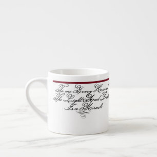 Tasse Expresso Citation de Whitman - Lumière et Obscurité Style 9