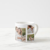 Tasse Expresso Citation romantique du collage moderne (Devant droit)