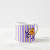 Tasse Expresso Citrouille d'Halloween rétro (Devant droit)