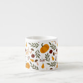 Tasse Expresso Citrouilles, grenades et poires (Devant)