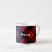 Tasse Expresso Clan Brown Tartan (Devant droit)