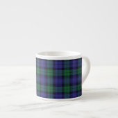 Tasse Expresso Clan Campbell Black Watch Scottish Tartan (Devant droit)