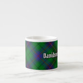 Tasse Expresso Clan Davidson Tartan (Devant)