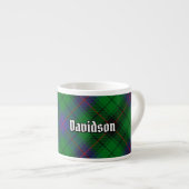 Tasse Expresso Clan Davidson Tartan (Devant droit)