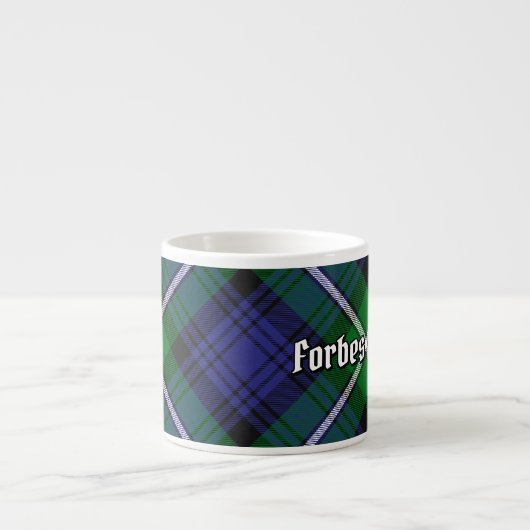 Tasse Expresso Clan Forbes Tartan (Devant)