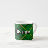 Tasse Expresso Clan MacArthur Tartan (Devant droit)