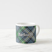 Tasse Expresso Clan MacDowall Tartan (Devant droit)