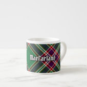 Tasse Expresso Clan MacFarlane Chasse moderne Tartan (Devant droit)