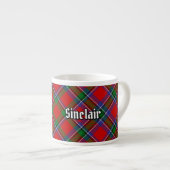 Tasse Expresso Clan Sinclair Tartan (Devant droit)