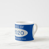 Tasse Expresso Classe de 2020 Bleu Spring Break par Janz (Devant droit)