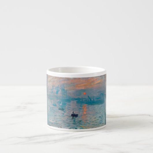 Tasse Expresso Claude Monet Impression Soleil Levant Français (Devant)