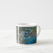 Tasse Expresso Claude Monet : Iris et nénuphars (Devant droit)