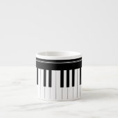 Tasse Expresso Clavier de piano (Devant)