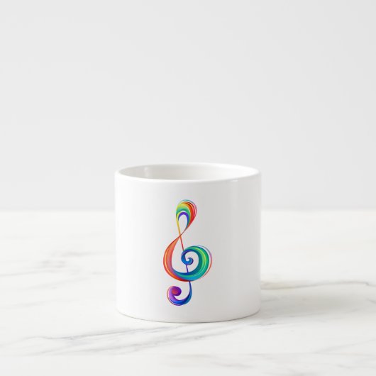 Tasse Expresso Clé arc-en-ciel (Devant)