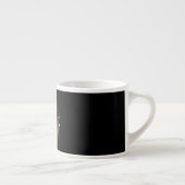 Tasse Expresso Clé de Sol Musicale en Or (Droite)