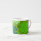 Tasse Expresso Cloches Vertes, Cloches Lucky, Votre Nom (Devant droit)