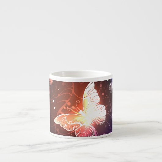 Tasse Expresso Clowing Night Butterflies (Devant)