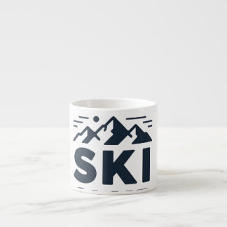 Tasse Expresso Club de ski après Logo Montagne - Hiver Homme pers