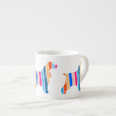 Tasse Expresso Cocker Spaniel silhouette moderne (Devant droit)