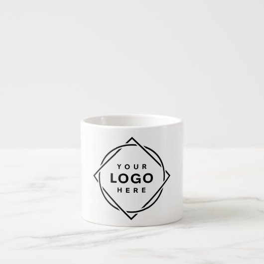 Tasse Expresso Code QR noir élégant et élégant (Devant)