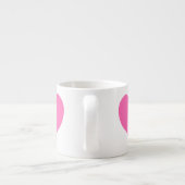 Tasse Expresso Coeur rose chaud mignon (Dos)