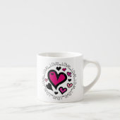 Tasse Expresso Coeurs Amour Amour Amour (Droite)