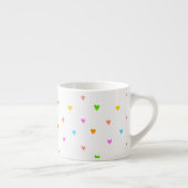 Tasse Expresso Coeurs colorés (Droite)