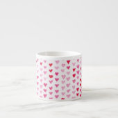 Tasse Expresso Coeurs d'aquarelle (Devant)