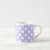 Tasse Expresso Coeurs Pots Polka violet et blanc (Droite)