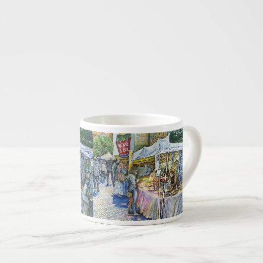 Tasse Expresso Coin de Flying Pig Farm et Wine a Bit. (Devant droit)