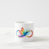 Tasse Expresso Colibri arc-en-ciel avec symbole Infinity (Devant)