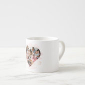 Tasse Expresso Collage cardiaque (Devant droit)