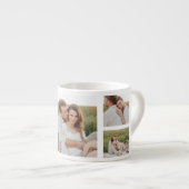 Tasse Expresso Collage Couple Photo & Hugs Et Baisers Phrase Love (Devant droit)