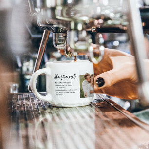 Tasse Expresso Collage Couple Photo & Romantique Mari Amour Cadea